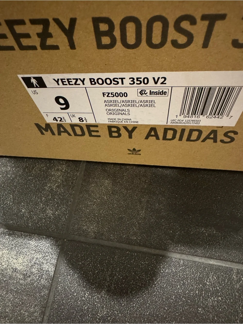 adidas Yeezy Boost 350 V2 in Black and Cream Sole
